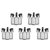 Plastic Spray Bottles for Cleaning Solutions,10OZ Reusable Empty Container with Durable Black Trigger Sprayer, 15Pack