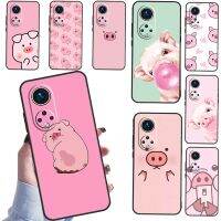 Nana Ko Electronde 2019รูปหมูการ์ตูนสำหรับ P30 Huawei P20 Lite,Pro Nova 9 Nova 5T P Smart เคสโทรศัพท์สำหรับ Honor 50 Coque