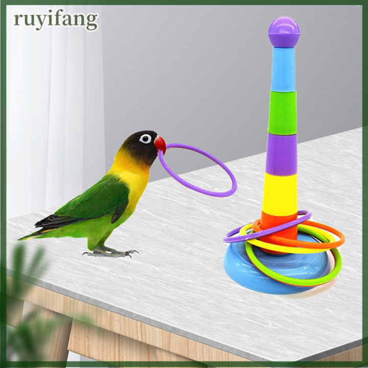 ruyifang-ของเล่นฝึกกิจกรรมนกสำหรับฝึกพัฒนาการนกแก้ว