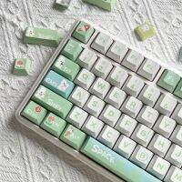 กระต่ายน่ารัก PBT Key Caps XDA Profile ที่กำหนดเอง Kawaii การ์ตูน Keycap สำหรับ MX Switch Mechanical Gaming Keyboard Caps