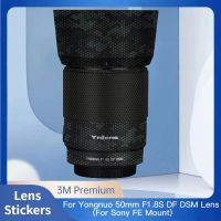 สำหรับ Yongnuo แผ่นสติกเกอร์ติดเลนส์กล้องถ่ายรูป50มม. F1.8S DF D (สำหรับ Sony Mount) ห่อด้วยสติกเกอร์ฟิล์มป้องกันผิวสติ๊กเกอร์ไวนิลติดรถยนต์