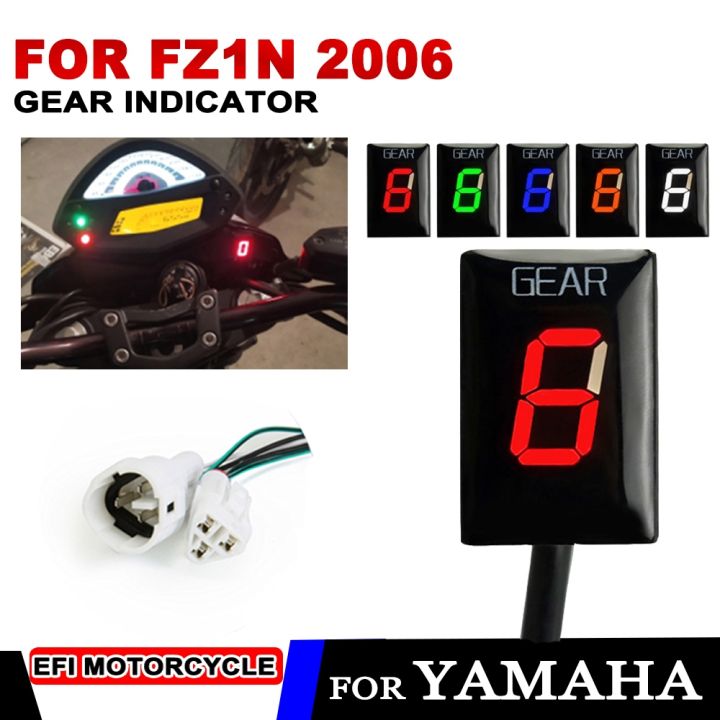 อุปกรณ์-fz1-fz-1n-1n-สำหรับยามาฮ่า-fz1n-fz-อุปกรณ์เสริมมอเตอร์ไซค์2006ตัวแสดงเกียร์วัดความเร็ว1-6ระดับความเร็วเกียร์