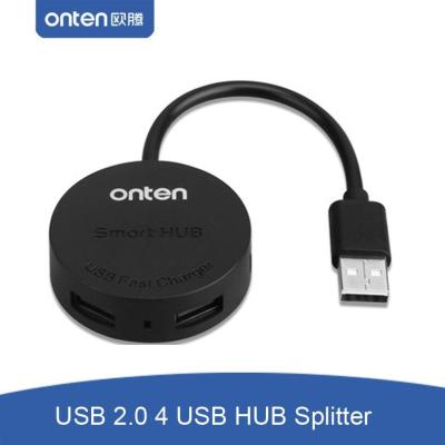 Onten 4 Ports Mini USB 2.0 HUB OTG Splitter Switcher with Micro USB Charger Port for Macbook Computer Laptop Mouse U Disk etc. USB Hubs