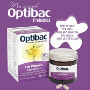 MEN VI SINH OPTIBAC PROBIOTICS 30 VIÊN CHO PHỤ NỮ