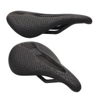 【LZ】✚  3D Impresso Carbon Rails Honeycomb Saddle Wide Hollow Racing Seat Almofada confortável para Mountain Road Bike Corrida de bicicleta