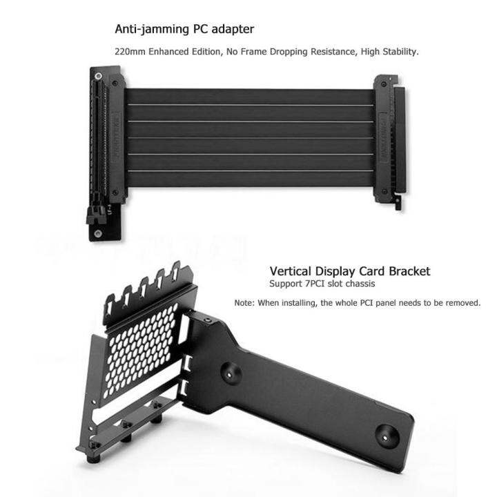 graphics-card-holder-vertical-stand-desktop-case-video-card-extension-mounting-bracket-for-7-pci-chassis-pc-case-for-phanteks