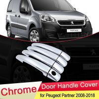 【Taste life】สำหรับ Peugeot Partner 2008 2009 2010 2011 2012 2013 2014 2015 2016 2017ฝาครอบมือจับ Chrome Trim ชุดรถจัดแต่งทรงผมอุปกรณ์เสริม