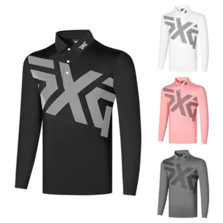 สิ่งที่น่าสนใจ-pxg1ใหม่กอล์ฟแขนยาวผู้ชายเสื้อยืดฤดูใบไม้ร่วงและฤดูหนาวเสื้อผ้าเสื้อกีฬาเสื้อโปโลระบายอากาศเสื้อแห้งเร็วของปลูกฝังคุณธรรมของคน