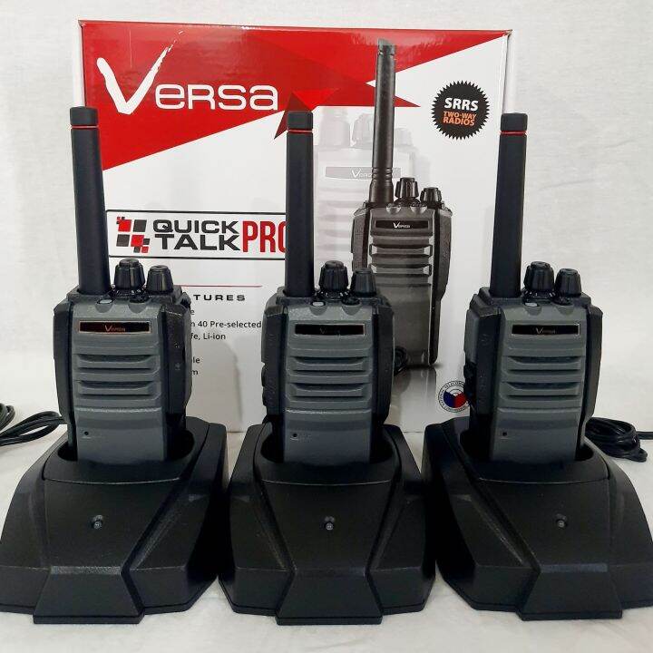 VERSA QUICK TALK PRO ( NTC LICENSE FREE RADIO) SET OF 3 PIECES Lazada PH