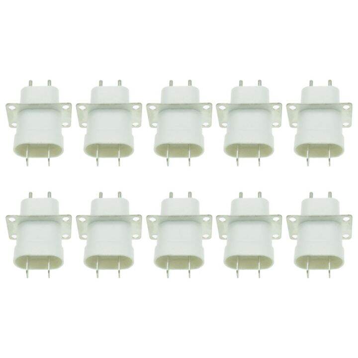 10Pcs Electronic Microwave Oven Plug 4 Filament Pin Sockets W