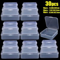 【hot】™  30pcs Set Large and Small Plastic Transparent Storage Jewelry Accessories Cases Boxes