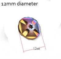 สกรู M4น็อตสกรูแฉกหมุนได้2ชิ้นทำจากไทเทเนียมหมุดที่จับสีน้ำเงินแฉกคั่วหมุนได้อุปกรณ์ทำมือสกรู AMG ศักดิ์สิทธิ์