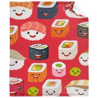 Baked Potato Tater Tot French Fries Ketchup Blanket and Throw Funny Food Blanket for Kids Adults Cozy Flannel Blanket Home Couch