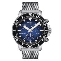 Tissot Seastar 1000 ทิสโซต์ ซีสตาร์ 1000 ควอตซ์ สีน้ำเงิน เงิน T1204171104102 นาฬิกาผู้ชาย