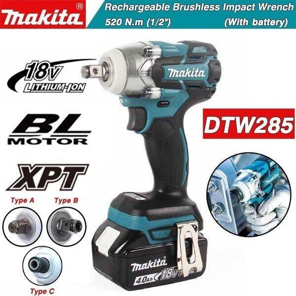 fast-delievry-makita-ประแจไฟฟ้า-18v-ประแจบล็อก-บล็อกไร้สาย-บล็อกถอดล้อไฟฟ้า-บล๊อกไฟฟ้า-บล็อกแบต-520n-m-บล๊อกขันน๊อตไฟฟ้า-ประแจ