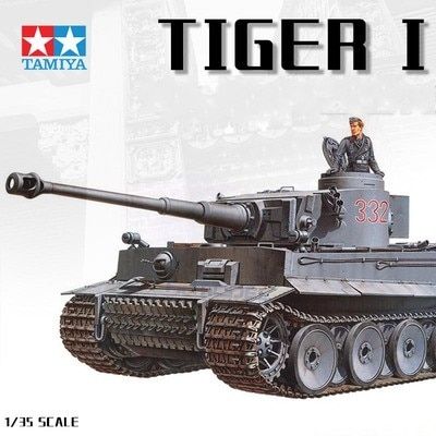 Tamiya โมเดลรถถัง1:35 Tiger Panzerkampfwagen VI Ausf E Sd Kfz ชุดสร้างรถถัง181รถถังรถถัง35216 DIY