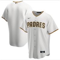 New arrival embroidered jerseys MLB San Diego Padres White Brown Stripe Navy Blue Elite Baseball Jersey Sport Shirt