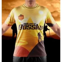 （Contact customer service to customize for you）Golden Hikers Bossku Sublimation Tshirt / Baju Microfiber Jersi / Jersey Sublimation / Tshirt Jersey（Childrens Adult Sizes）