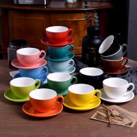 150ml Creative Ceramic Coffee Cup Saucer Set Simple European Style Cappuccino Latte Art Espresso Mugs Afternoon Tea Cup CuteCup