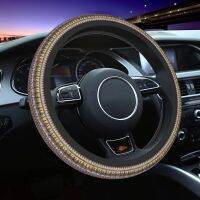 [Automobile accessories] ผ้าคลุมพวงมาลัยสไตล์ชนเผ่าสไตล์ Boho ใช้ได้ทั่วไป15ในกันลื่นป้องกันการงอกของรถเหมาะสำหรับรถบรรทุกซีดาน SUV อัตโนมัติ