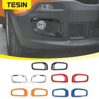 TESIN ABS สติกเกอร์ติดตกแต่งโคมไฟไฟตัดหมอกหน้ารถสำหรับ Jeep Renegade 2016 2017 2018อุปกรณ์เสริมตกแต่งรถหมวกครอปกระจกรถภายนอก