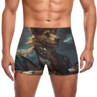 Dog Swimming Trunks Gangster-style  Godfather Fashion Beach Swim Boxers Plus Size Stay-in-Shape Man Swimwear Swimwear