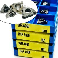 16ER AG60 H01 16IR 11ER 11IR AG60 H01 เม็ดมีดคาร์ไบด์ เครื่องมือกลึงเกลียว เครื่องมือกลึง เครื่องมือ CNC ด้ายแทรกเม็ดมีดกลึง