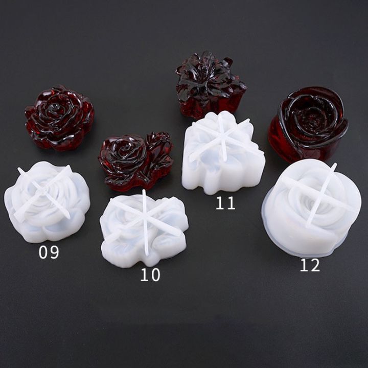 3d-12-style-pendant-silicone-mold-rose-flower-resin-silicone-molds-for-handmade-soap-mold-diy-jewelry-making-epoxy-resin-molds