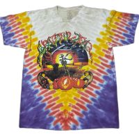 เสื้อยืดวง GRATEFUL DEAD มัดย้อม หลังทัวร์ป้าย SUN DOG