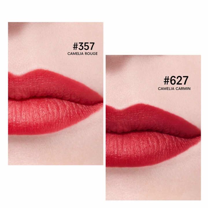 ลิปสติกชาแนล-ดอกลิคามีเลียลิมิเต็ดอิดิชั่น-lipstick-chanel-rouge-allure-velvel-ลิปสติกเนื้อแมตต์-ลิปสติกขายดี-2สียอดนิยม-สี-357-627เครื่องสำอางค์