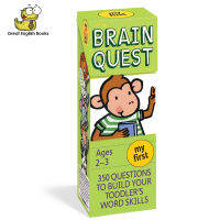 (In Stock) พร้อมส่ง My First Brain Quest Q&amp;A Cards Ages 2-3 กล่องเขียว : 350 Questions to Build Your Toddlers Word Skills. Teacher Approved! (Brain Quest Decks)