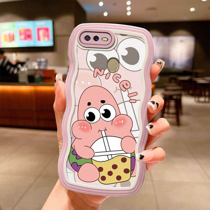ขอบคลื่นเคสโทรศัพท์น่ารักสำหรับ-oppo-a5s-a3s-a5-2020-a9-2020-a31-a7-a12-a12sการ์ตูนปลาดาวแพททริก-spongebob-ฝาครอบโทรศัพท์ซองนุ่มกันกระแทก