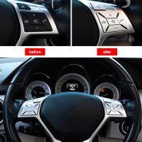 ‘；。【； 12X Steering Wheel Button Switch Trim Cover Sticker For Mercedes Benz A B C E Ml Gl Cla Gla Glk Sl Slk Class W176 W246 W212 W204