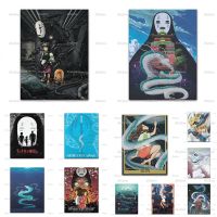 Spirited Away Wall Art โปสเตอร์ Studio Ghibli Hayao Miyazaki ญี่ปุ่นอะนิเมะภาพวาดผ้าใบโปสเตอร์และพิมพ์สำหรับ Room Home Decor ใหม่