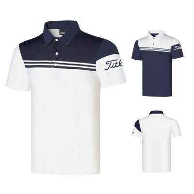 Summer new golf clothing mens short-sleeved T-shirt outdoor lapel golf jersey breathable and comfortable POLO shirt Le Coq PING1 DESCENNTE Honma G4 XXIO Titleist♞❄