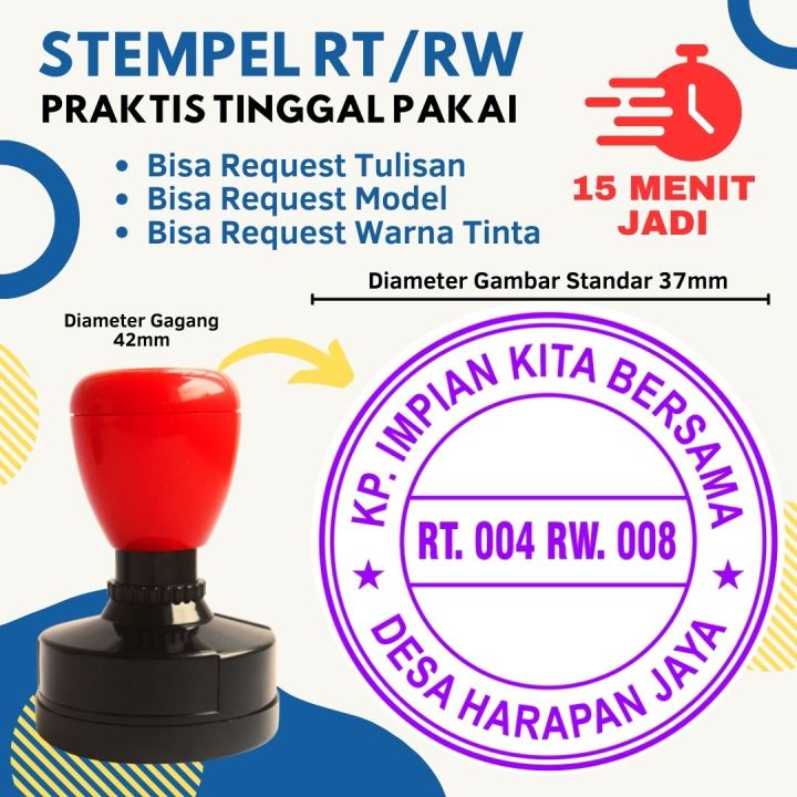 Cod Stempel Rtrw Yang Umum Digunakan Lazada Indonesia