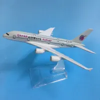 JASON TUTU 16ซม. กาตาร์ Airways Airbus A380เครื่องบินรุ่นเครื่องบินรุ่นเครื่องบินรุ่น1:400 Diecast โลหะเครื่องบินเครื่องบินของเล่น