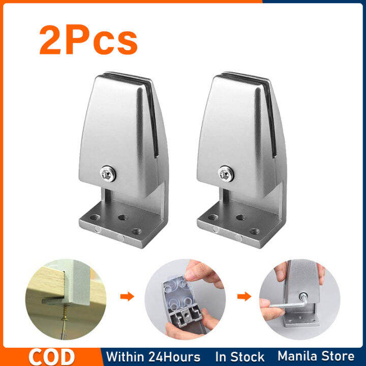 Desk Partition Support Bracket Clips, 2pcs L Shape Office Desk Divider