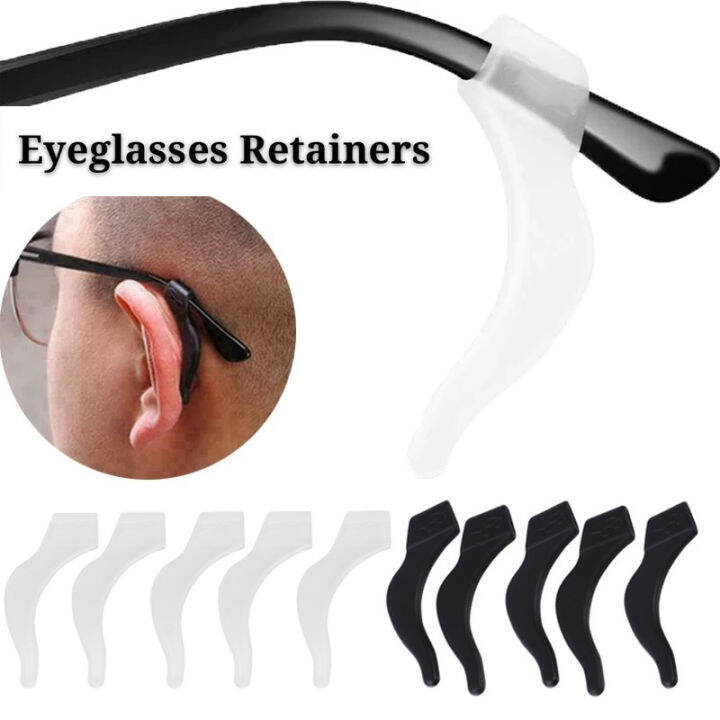 1pair Anti Slip Glasses Ear Hooks Tip Eyeglasses Grip Temple Silicone AntiSkid Holder Lazada PH