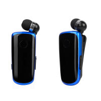 Headset Bluetooth-compatible Earphone Wireless Clip On Collar Earpiece Handsfree Noise Cancelling Sports Running ears in lotus