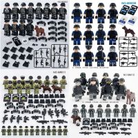 Compatible with Lego small particle building blocks special police military figure special forces puzzle assembly boy 4-14 years old toy