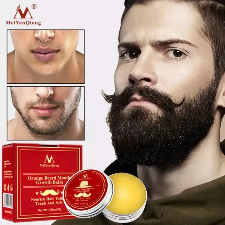 Buy1ToSave1 MeiYanQiong Orange Beard Mouth Growth Balm Nourish Hair  Follicle Promote Beard Growth /30g | Lazada PH