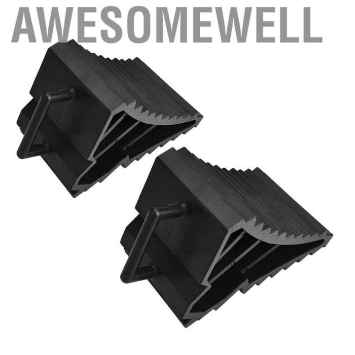 awesomewell-2x-car-anti-slip-block-tyre-slip-stopper-wheel-alignment-tire-support-pad