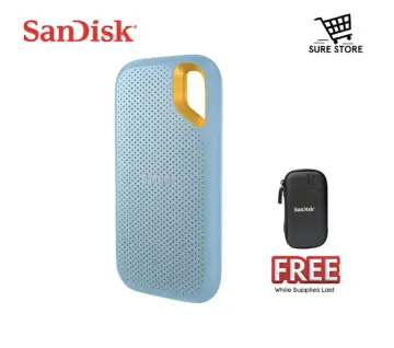SanDisk 2TB Extreme Portable SSD V2, External Solid State Drive, Sky Blue -  SDSSDE61-2T00-G25B 
