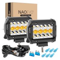 【CW】 NAOEVO 4 quot;7 quot;12 quot;20Inch Led Bar 120W 12V 24V Road Pods Fog Driving Car Truck