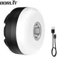 BORUiT เต็นท์ไฟ1000MAh แบบชาร์จไฟได้,LED แคมป์ C28ตะเกียงไฟฟ้าชนิด C พร้อมตะขอโคมไฟฉุกเฉินกลางแจ้งแบบพกพา