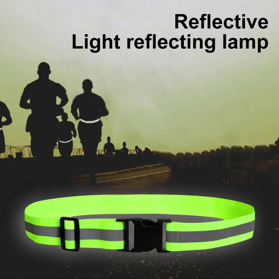 Reflective Belts for Running High Visible Night Safety Waist Adjustable  Elastic
