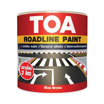 toa-สีทาถนน-สีไม่สะท้อนแสง-ทีโอเอ-toa-non-reflective-roadline-paint-ผลิตจาก-อะคริลิก-เรซิ่น-และ-คลอริเนต-รับเบอร์-3-ลิตร