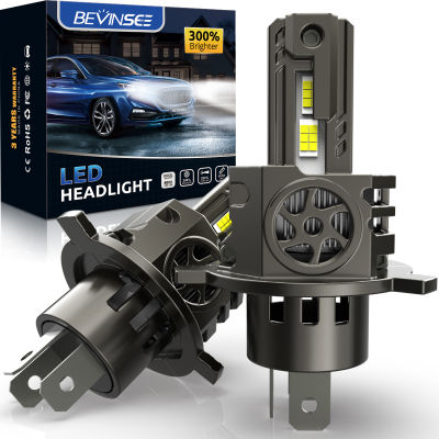 Bevinsee H4 H7 H11 H1 LED Headlight Canbus 100W HB3 9005 HB4 9006 6000K 12V LED Lights for Vehicles, High Power Car Lamp, S550