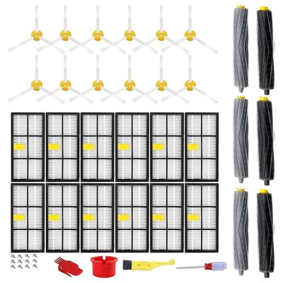 Roller Brush Side Brush with Screw for IRobot Roomba 900 Series 960 980 981 985 800 Series 850 860 861 866 870 880 890 Kit